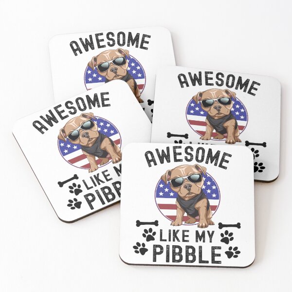 Item preview, Awesome Like My Pibble USA Flag Pitbull Dog Breed July 4th Funny designed and sold by elvisg03.