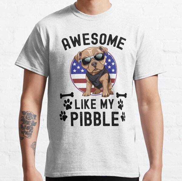Item preview, Awesome Like My Pibble USA Flag Pitbull Dog Breed July 4th Funny designed and sold by elvisg03.