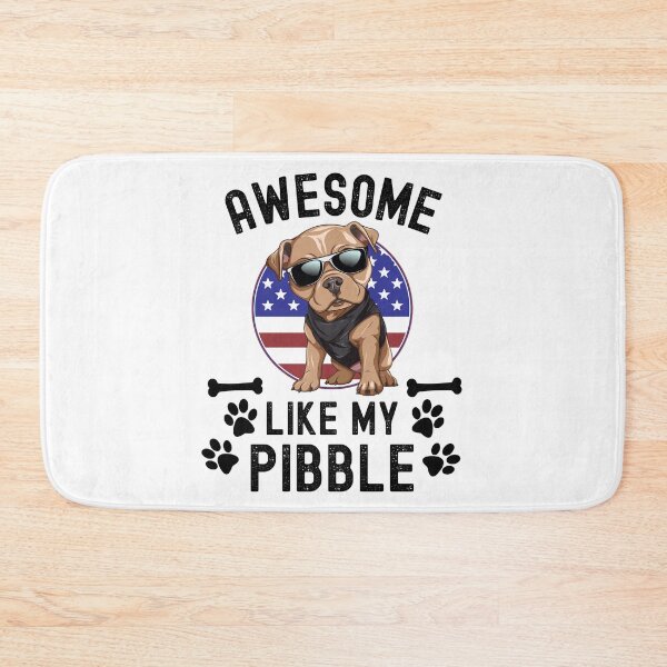 Item preview, Awesome Like My Pibble USA Flag Pitbull Dog Breed July 4th Funny designed and sold by elvisg03.
