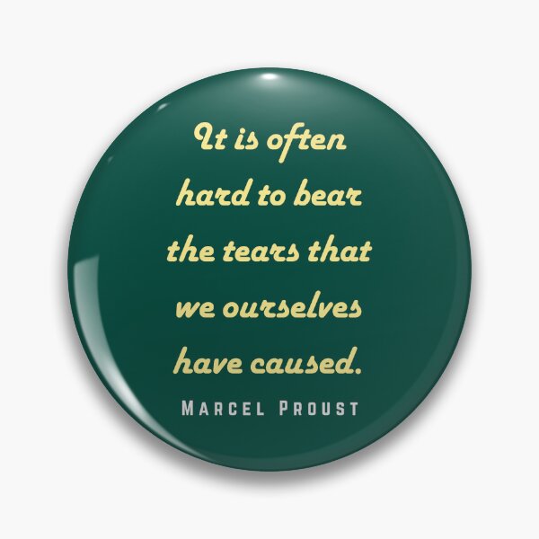 Item preview, Marcel Proust portrait and quote: It is often hard to bear the tears that we ourselves have caused. designed and sold by artbleed.