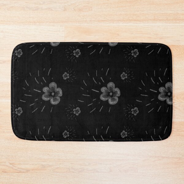 Item preview, Flower flora stroke minimal sketch black pattern designed and sold by Yana Mustafina | Boho Soulful Designs.