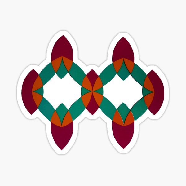 Exotic geometric design Sticker