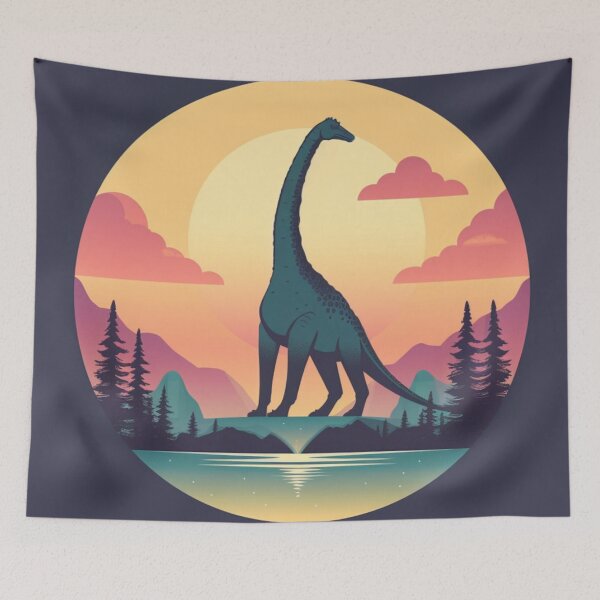 Item preview, Brontosaurus In Basic Colours Art Inspired By Dinosaurs designed and sold by CDC40.