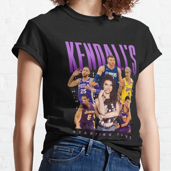 Kendall Jenner Starting 5 Five NBA Team Shirt T-Shirt - Sizes S to 5XL