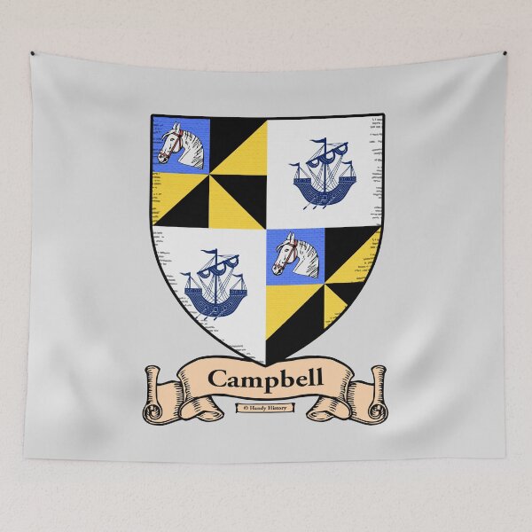 Item preview, CAMPBELL - Coat of Arms - Family Crest designed and sold by HandyHistory.