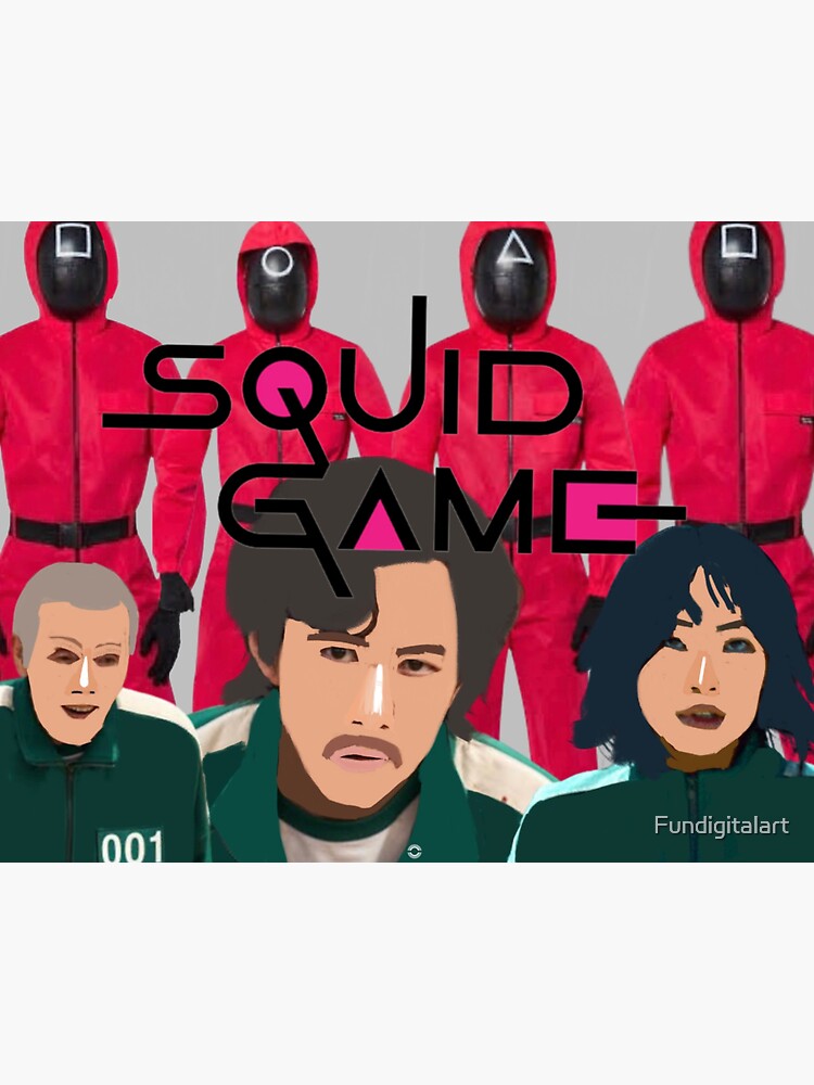 Thumbnail 3 of 3, Sticker, Crayon squid game- squid game fanart designed and sold by Fundigitalart.