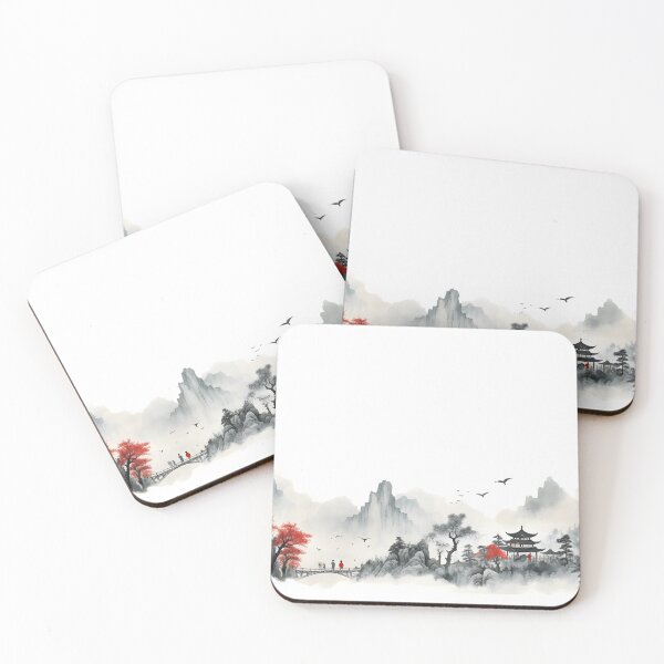 Item preview, Shan Shui - The Beauty of Mountains and Rivers designed and sold by MonoPrintables.