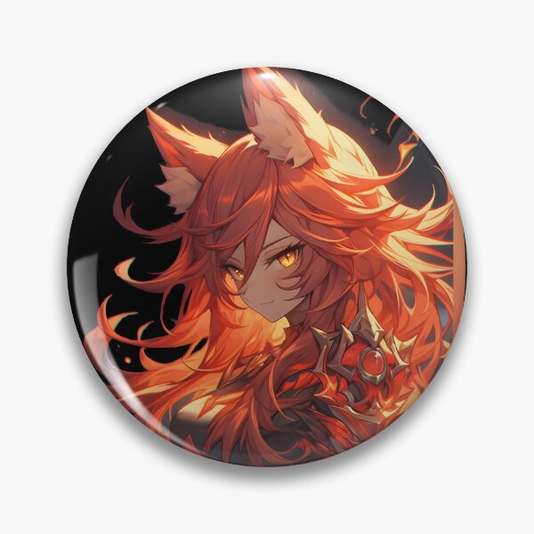 Item preview, Japanese Anime Kitsune Fire designed and sold by ScarletClover.