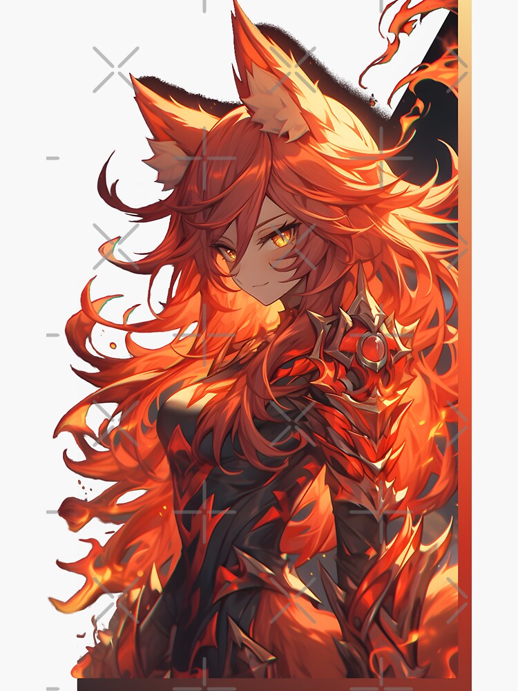 Anime - Fire Guardian | Sticker