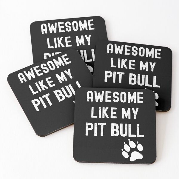 Item preview, Awesome Like My Pit Bull with Paw Funny Pibble Dog Owner designed and sold by elvisg03.