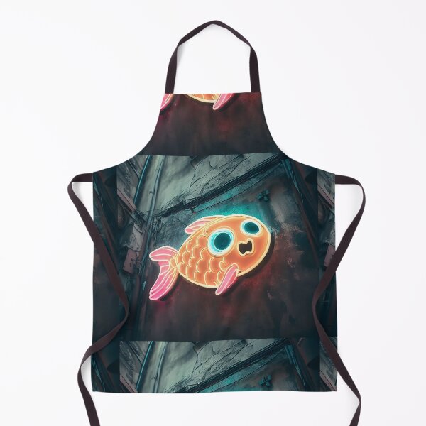 Item preview, Neon light on urban wall: fish  designed and sold by Reinvention.