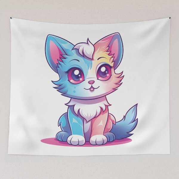 Item preview, Kawaii Kitty Design | Sweet and Charming | Delightful Illustration designed and sold by PopPopGfx.