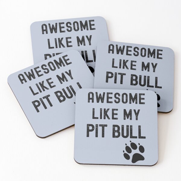 Item preview, Awesome Like My Pit Bull with Paw Funny Pibble Dog Owner designed and sold by elvisg03.
