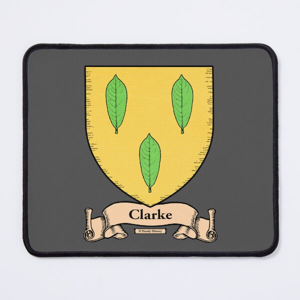 Item preview, CLARKE - Coat of Arms - Family Crest designed and sold by HandyHistory.