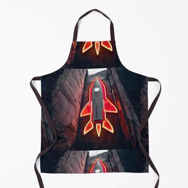 Item preview, Neon light on urban wall: rocket ship  designed and sold by Reinvention.