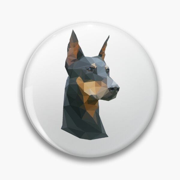 Item preview, Doberman Low Poly Portrait designed and sold by OneDuus.
