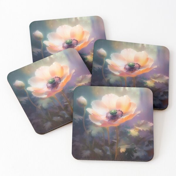 Item preview, Glowing pastel poppies 1 designed and sold by Art by Lilia.