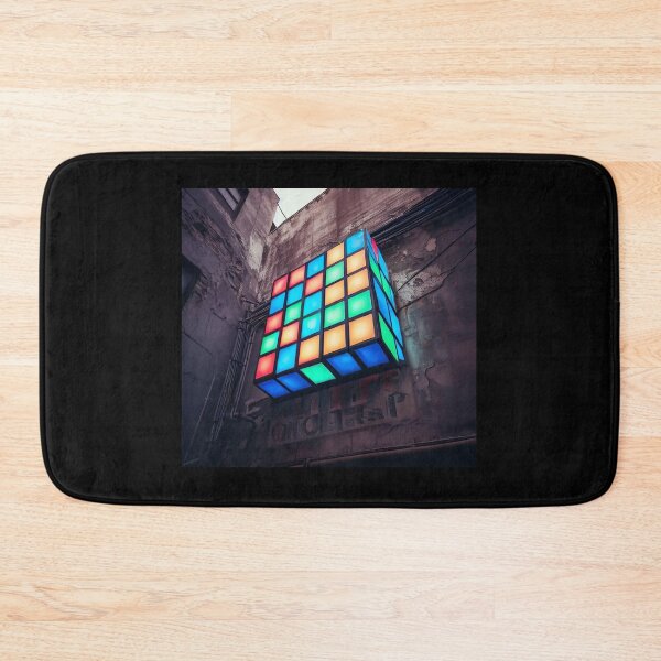 Item preview, Neon light on urban wall: Rubik Cube designed and sold by Reinvention.