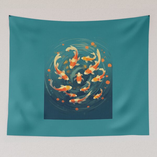 Item preview, Ethereal Fins - Koi Aquatic Symphony designed and sold by PastelPalaceCo.
