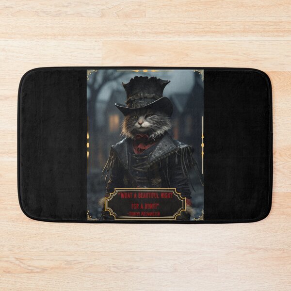 Item preview, Bloodborne Video Game Cat Printed T-shirt for Gaming Dark Souls Inspired Shirt For Gamer Playing Elden Ring Souls Like Video Games Shirt designed and sold by NewOtaku64.