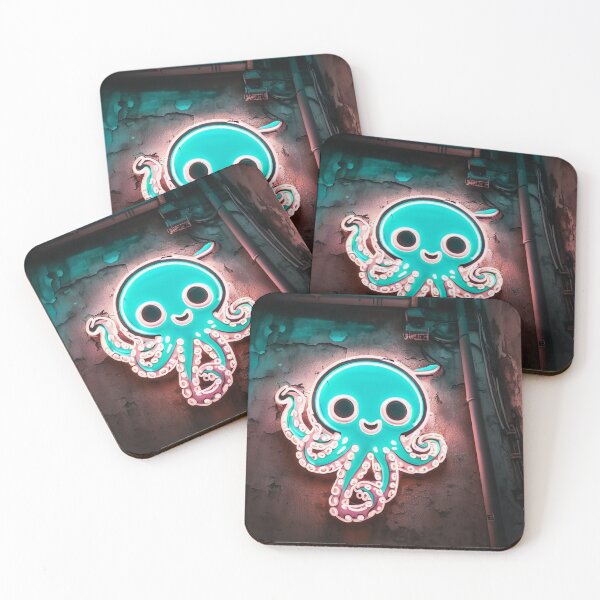 Item preview, Neon light on urban wall: octopus designed and sold by Reinvention.