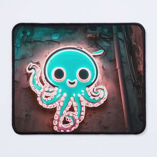 Item preview, Neon light on urban wall: octopus designed and sold by Reinvention.