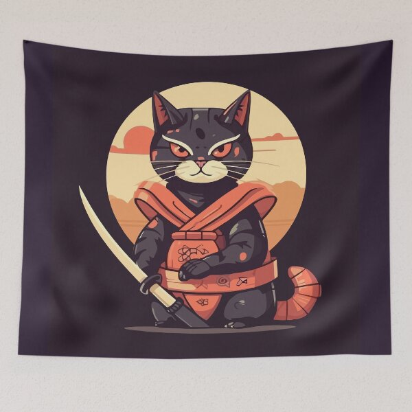 Item preview, Samurai Cat designed and sold by Amir Faysal.