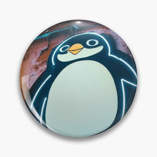 Item preview, Neon light on urban wall: penguin  designed and sold by Reinvention.