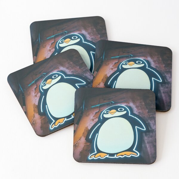 Item preview, Neon light on urban wall: penguin  designed and sold by Reinvention.
