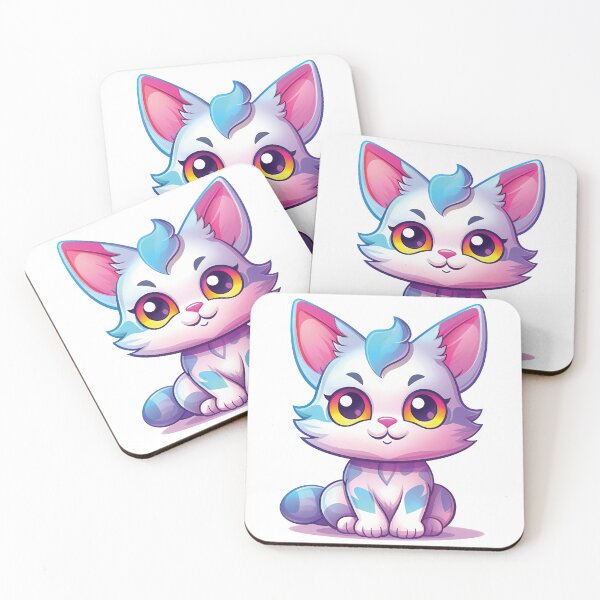 Item preview, Playful Kawaii Cat Art | Fun and Colorful | Cute Feline Illustration designed and sold by PopPopGfx.