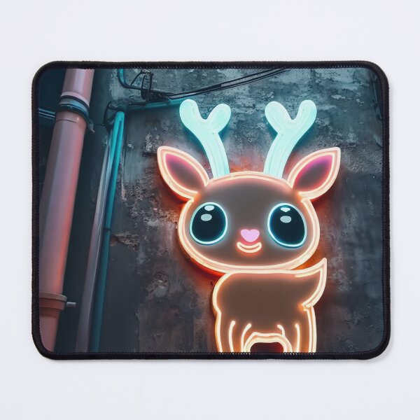 Item preview, Neon light on urban wall: baby deer designed and sold by Reinvention.