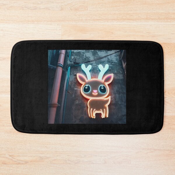 Item preview, Neon light on urban wall: baby deer  designed and sold by Reinvention.