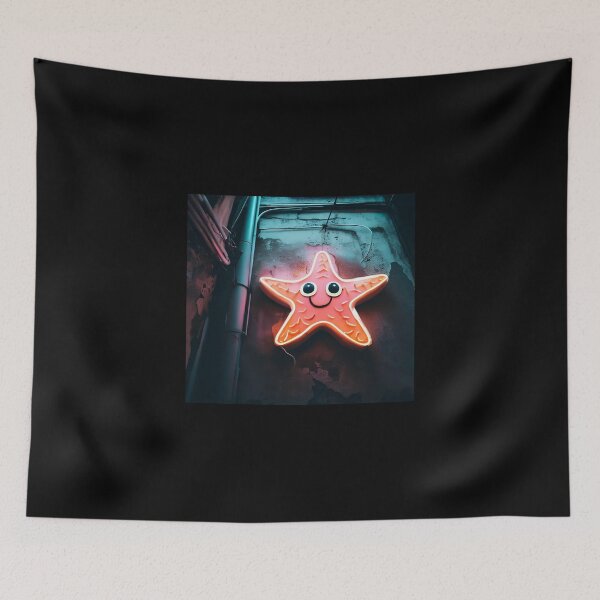 Item preview, Neon light on urban wall: starfish  designed and sold by Reinvention.