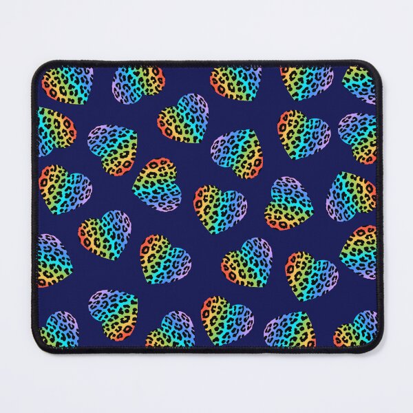 Item preview, Rainbow Leopard Print Heart designed and sold by nbcreative99.