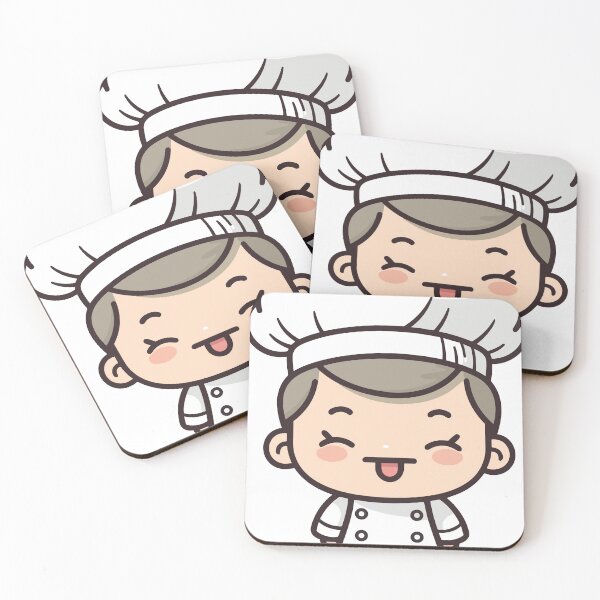 Item preview, cartoon kawaii chef cook designed and sold by janedewaard.