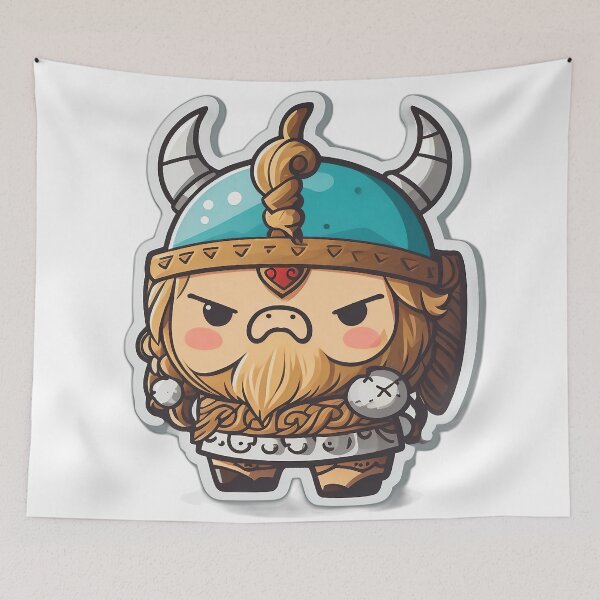 Item preview, Little viking with pig nose designed and sold by FFixation.