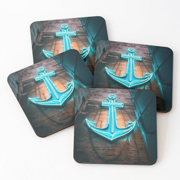Item preview, Neon light on urban wall: boat anchor  designed and sold by Reinvention.