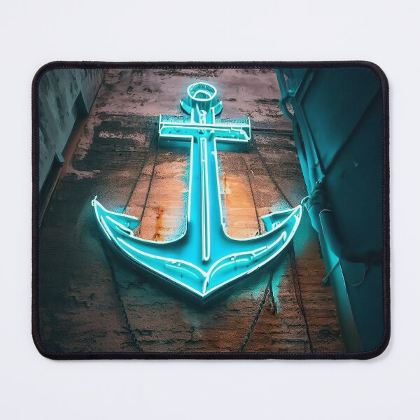 Item preview, Neon light on urban wall: boat anchor  designed and sold by Reinvention.