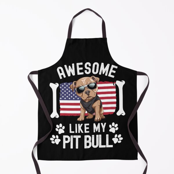 Item preview, Awesome Like My Pit Bull with USA Flag July 4th Dog Owner designed and sold by elvisg03.