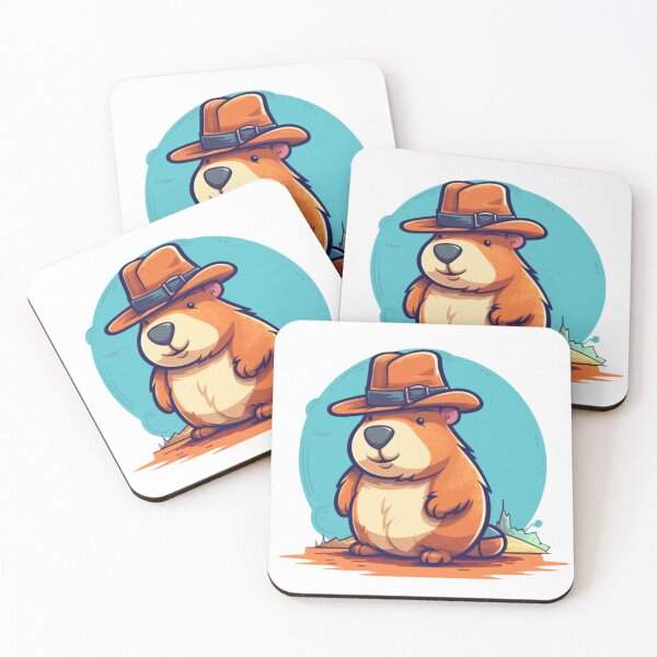 Item preview, cowboy capybara designed and sold by Edszart.