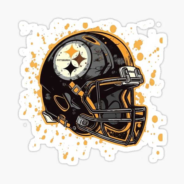 Vista previa del artículo con la obra «Aquí vamos casco de Pittsburgh», diseñado y vendido por AandZNoveltee.