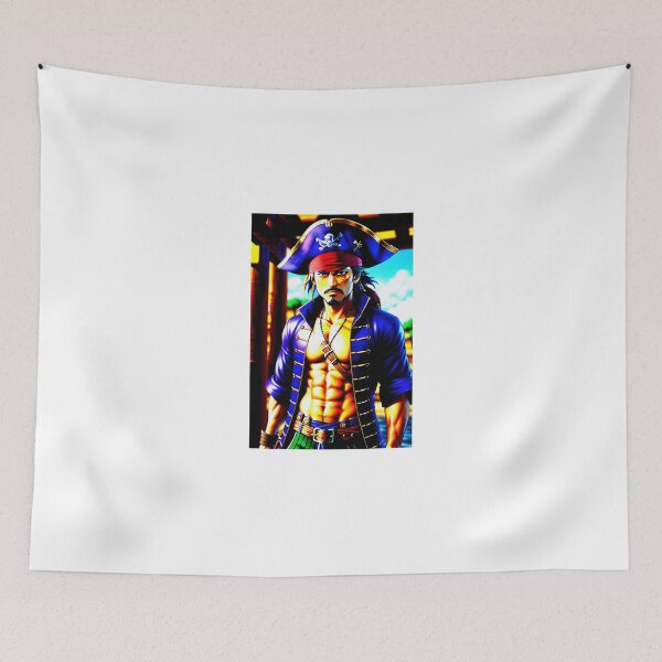 Item preview, Pirate Anime Man - Adventurous and Swashbuckling Artwork for Anime Fans designed and sold by emanuele6698.
