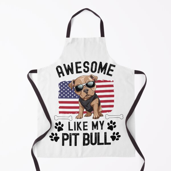 Item preview, Awesome Like My Pit Bull with USA Flag July 4th Dog Owner designed and sold by elvisg03.