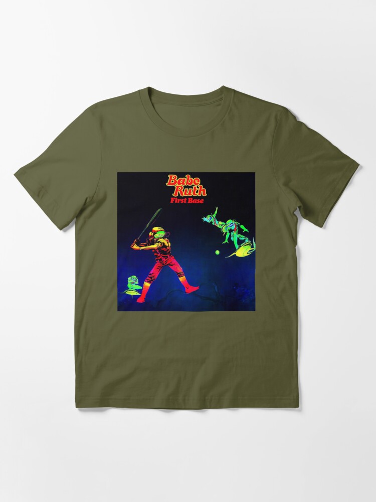 Babe Ruth First Base Album Cover T-Shirt White