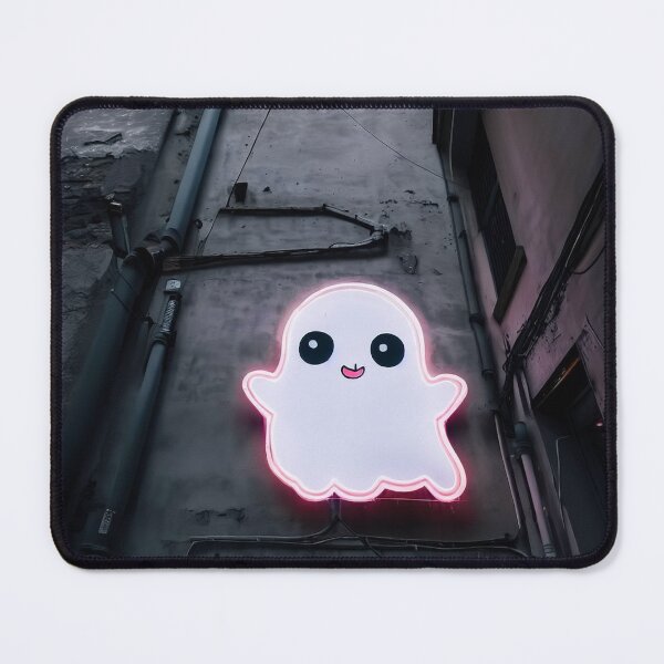 Item preview, Neon light on urban wall: pink ghost  designed and sold by Reinvention.