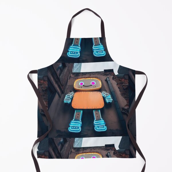 Item preview, Neon light on urban wall: happy robot designed and sold by Reinvention.