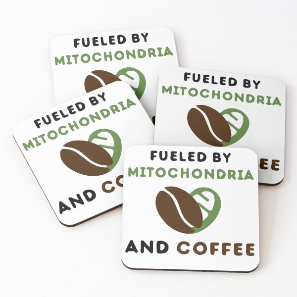 Item preview, Fueled by mitochondria and coffee designed and sold by zackup.