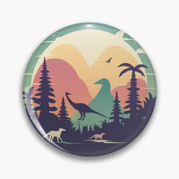Artikelvorschau, Dinosaurierszenen in Grundfarben, Kunst inspiriert von Dinosauriern entworfen und verkauft von CDC40.