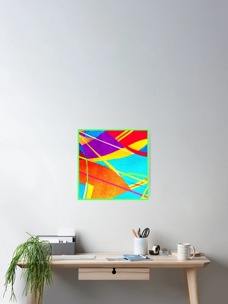 Thumbnail 2 of 3, Poster, Expressive Color Pattern designed and sold by Health And Fitness Posts e-Store.