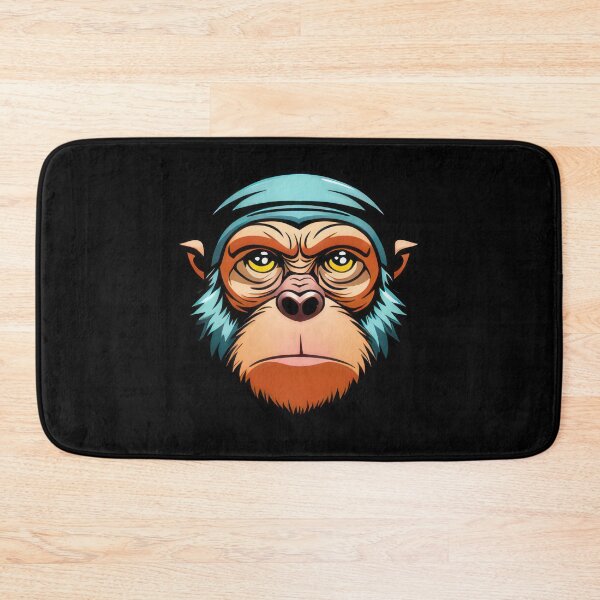 Item preview, Monkey with Bandana - Cool and Funky Animal designed and sold by Just Art's Creations colinw2292@gmail.com.